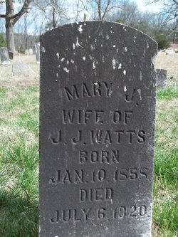 Mary Jane <I>Woolsey</I> Watts 