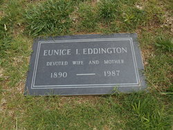 Eunice Irene <I>Adams</I> Eddington 