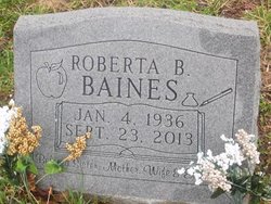 Roberta <I>Bennett</I> Baines 