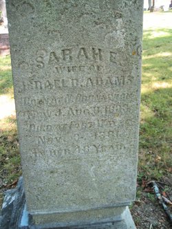 Sarah Elizabeth <I>Oram</I> Adams 