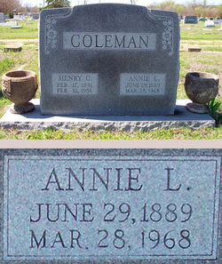 Annie L. <I>Burt</I> Coleman 