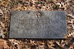 Edith E <I>Martin</I> Ackerman 
