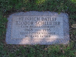 Heinrich Datlef Teodor “Henry” Schlueter 