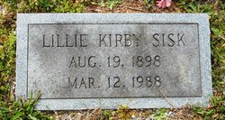 Lillie May <I>Kirby</I> Sisk 