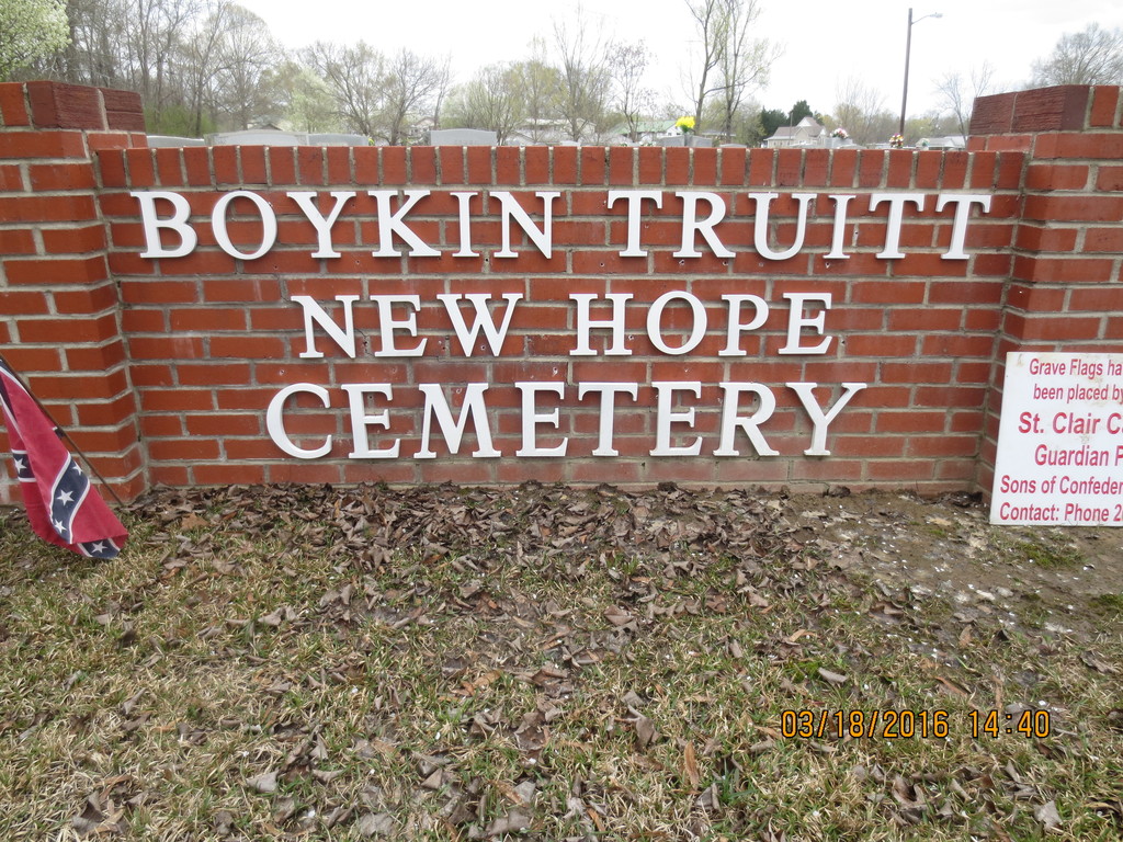 Boykin Truitt New Hope Cemetery
