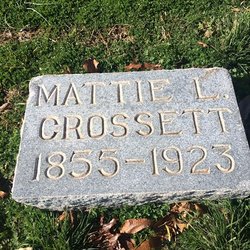 Martha Leatitia “Mattie” <I>Willson</I> Crossett 