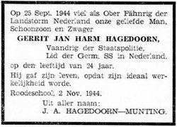 Gerrit Jan Harm Hagedoorn 