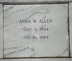 Anna Marie <I>Weaver</I> Allen 