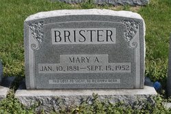 Mary A. “Allie” <I>Terry</I> Brister 