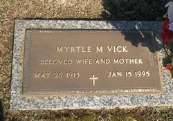 Myrtle Arlivia “Granny” <I>McManus</I> Vick 
