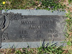 Mayme Lorene Adkins 