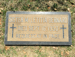 Sr Mary Letitia Bernard 