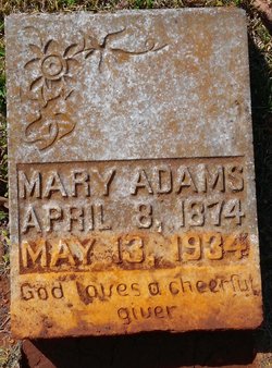 Mary N <I>Cook</I> Adams 