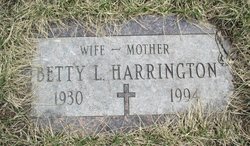 Betty Lou <I>Hayes</I> Harrington 