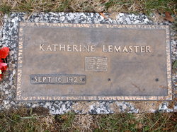 Katherine Louise “Kay” <I>Howe</I> LeMaster 