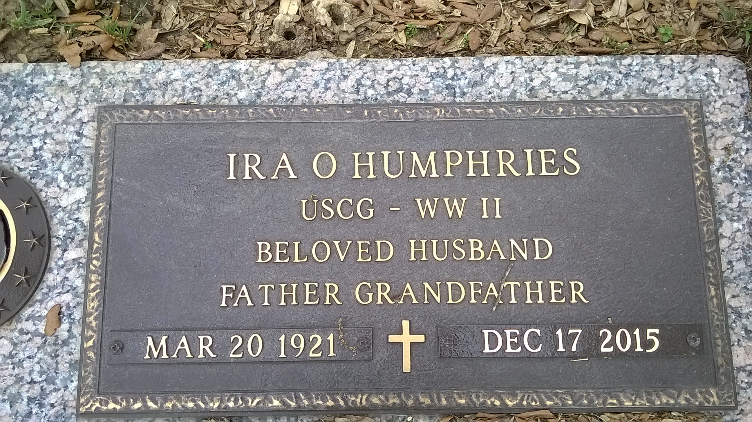 Rev Ira O'neil Humphries