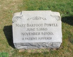 Mary Elizabeth <I>Barfoot</I> Powell 