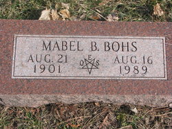 Mabel B <I>Hudleson</I> Bohs 