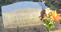 Ethel D <I>Cox</I> Altman 
