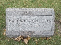 Mary E <I>Schinderle</I> Bean 