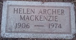 Helen <I>Archer</I> Mackenzie 