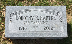 Dorothy H. <I>Tabeling</I> Hartke 