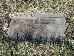 Willie Mae <I>Howard</I> Allison Ellington 