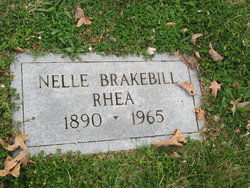 Nellie <I>Brakebill</I> Rhea 