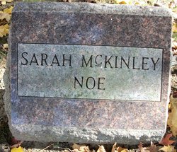 Sarah <I>McKinley</I> Noe 