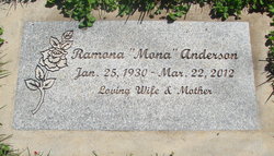 Ramona Jean “Mona” <I>Knapp</I> Anderson 