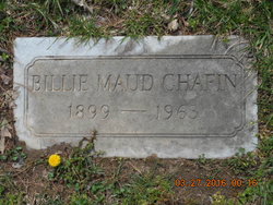 Willie Maude “Billie” <I>Bias</I> Chafin 