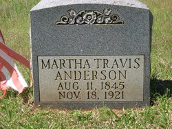 Martha <I>Travis</I> Anderson 