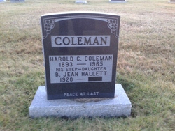 Harold C Coleman 
