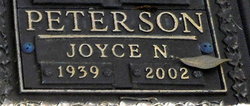 Joyce Arlene <I>Nyberg</I> Peterson 