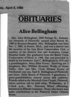 Alice Maude <I>Doster</I> Bellingham 