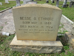 Bessie A. <I>Ouzts</I> Ethridge 