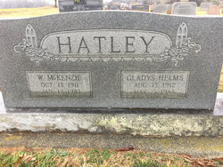 Gladys Estelle <I>Helms</I> Hatley 