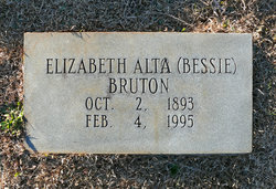 Elizabeth Alta “Bessie” Bruton 