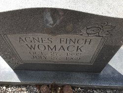 Agnes <I>Finch</I> Womack 