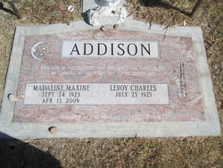 Madaline Maxine <I>Byer</I> Addison 