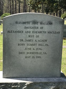 Elizabeth Jane <I>MacLean</I> Agnew 