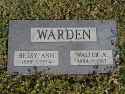 Betsy Ann <I>Jefferies</I> Warden 