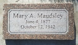 Mary Ann <I>Anderson</I> Maudsley 