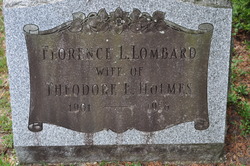 Florence L <I>Lombard</I> Holmes 