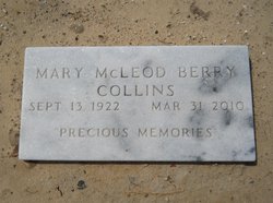 Mary McLeod <I>Berry</I> Collins 
