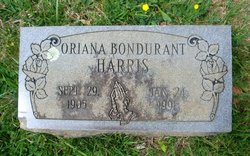 Oriana <I>Bondurant</I> Harris 