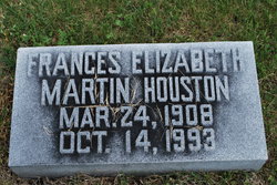 Frances Elizabeth <I>Martin</I> Houston 