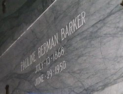 Pauline <I>Berman</I> Barker 