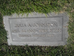 Julia A <I>Kenworthy</I> Johnston 