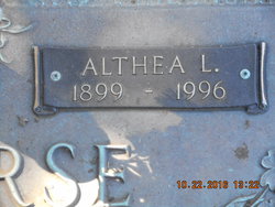 Althea Lillian <I>Hicks</I> Anthony 